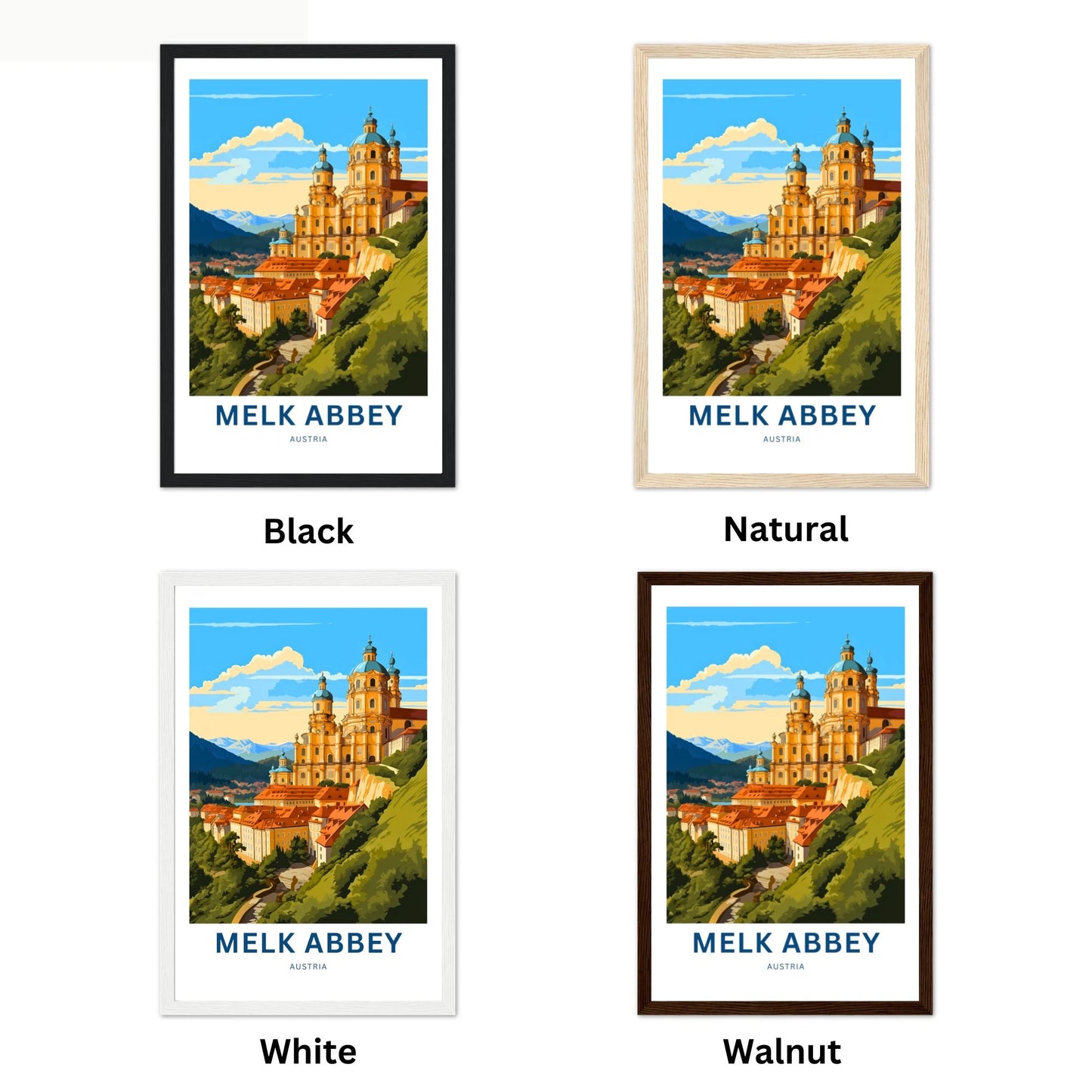 Milk Abbey Travel Poster