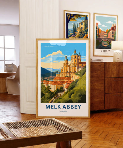 Milk Abbey Travel Poster