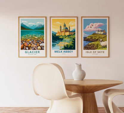 Milk Abbey Travel Poster