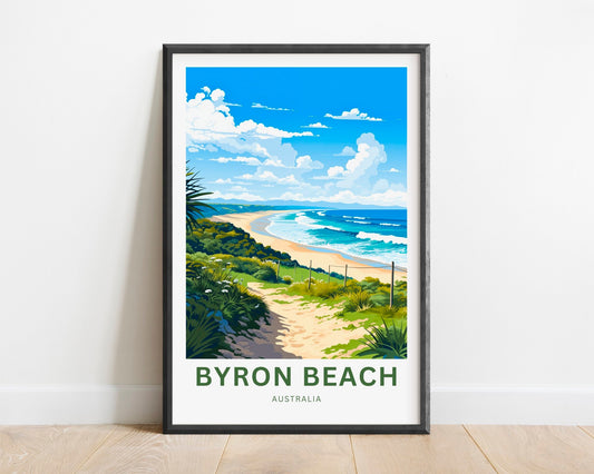 Byron Beach Travel Poster