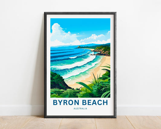 Byron Beach Travel Poster