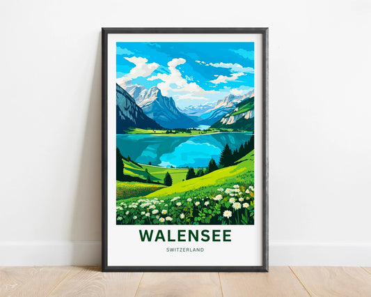 Walensee Travel Poster