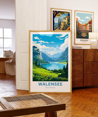 Walensee Travel Poster