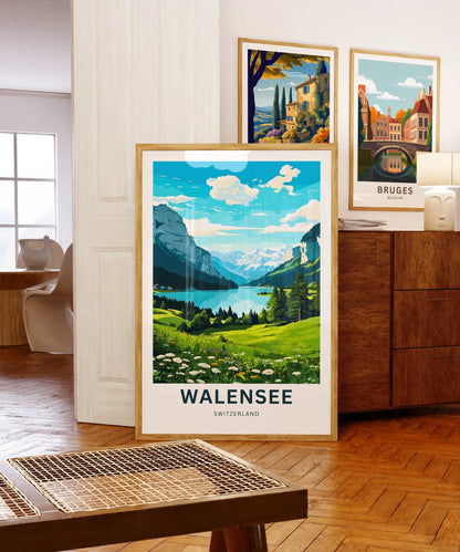 Walensee Travel Poster