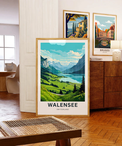 Walensee Travel Poster