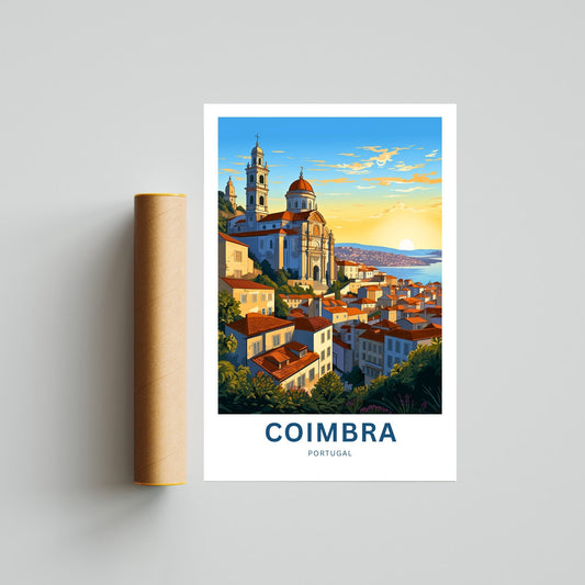 Coimbra Travel Poster