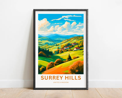 Surrey Hills Travel Poster