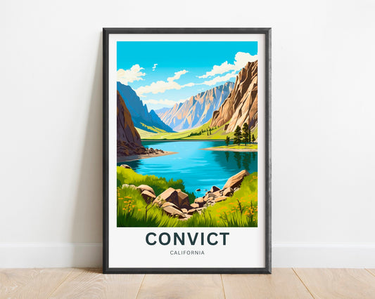 Convict Lake Travel Poster
