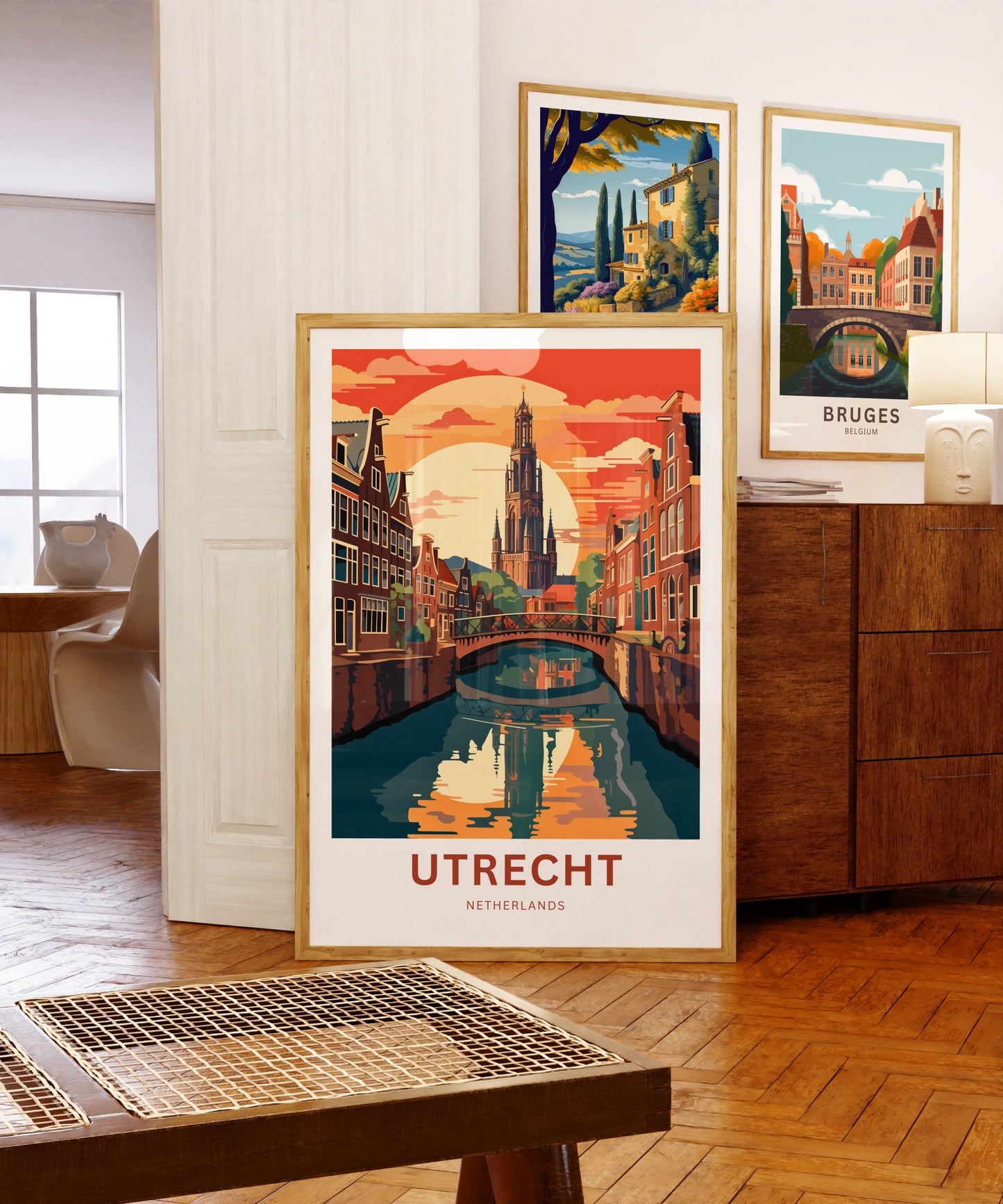 Utrecht Travel Print - Utrecht poster, Netherlands Wall Art, Framed present, Gift Netherlands Present, Customized Your Text - TravelTreasureCo