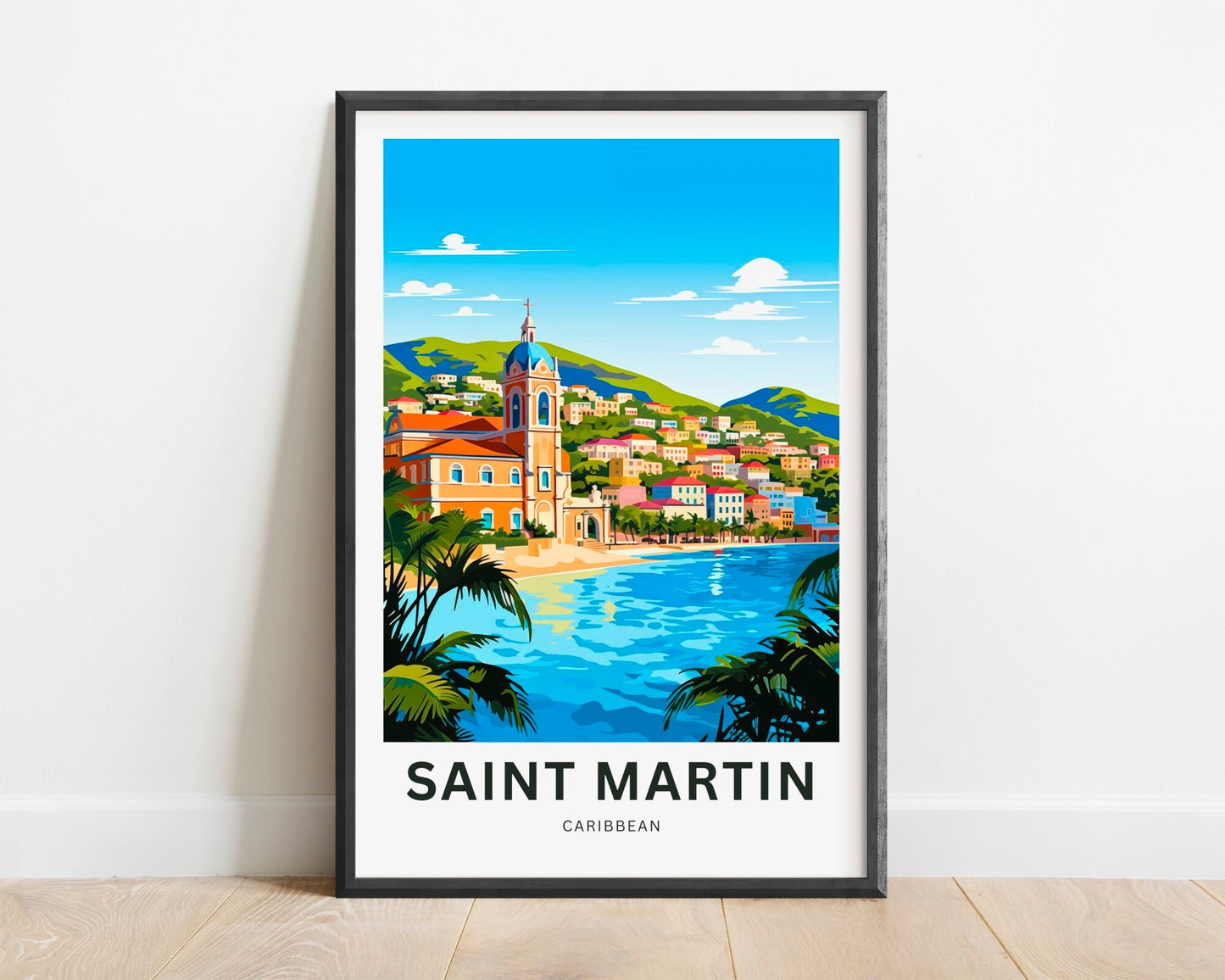 Saint Martin Travel Poster