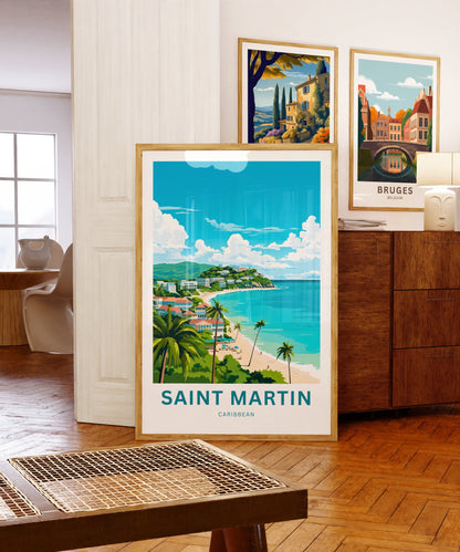 Saint Martin Travel Poster