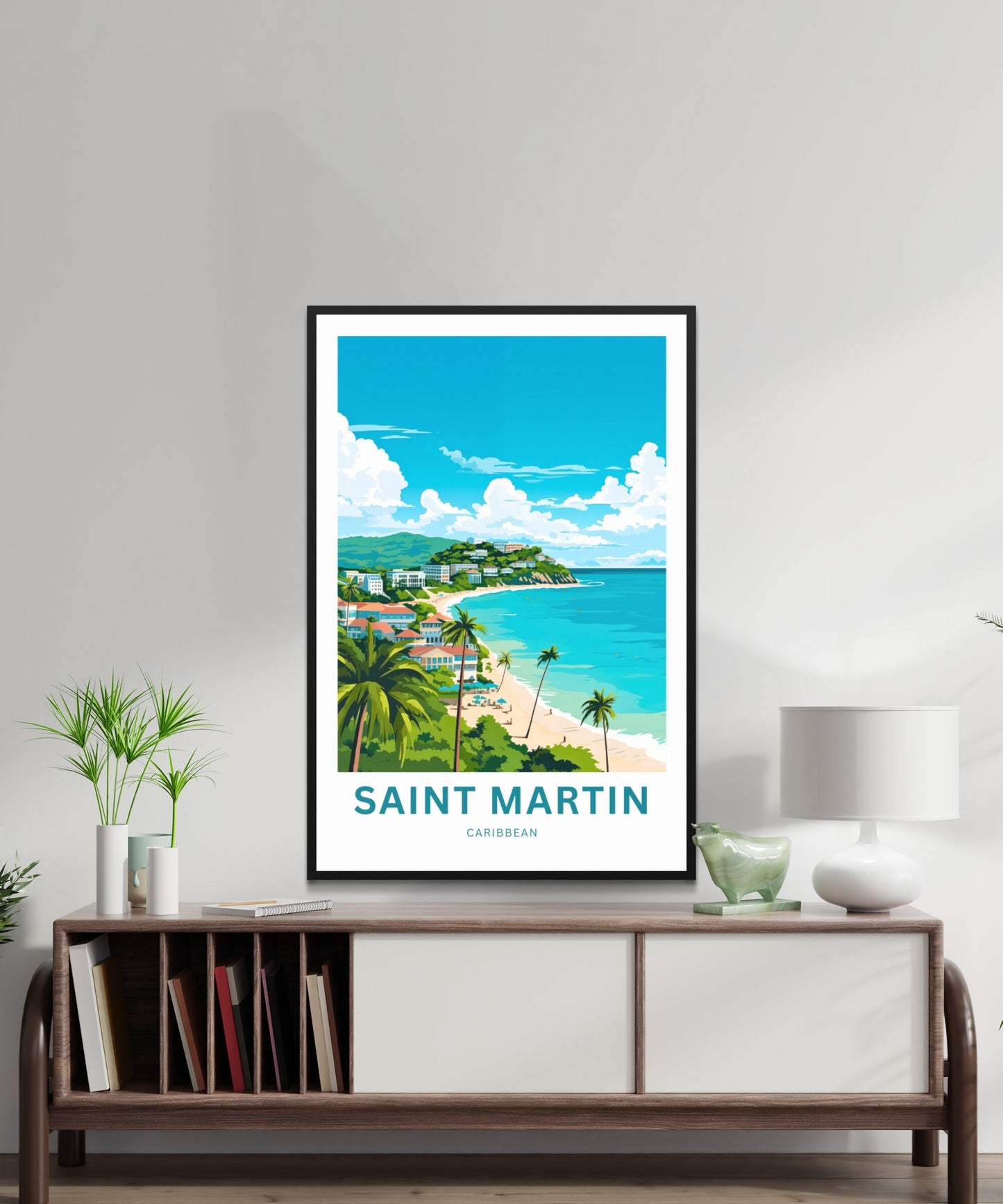 Saint Martin Travel Poster