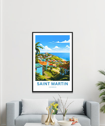 Saint Martin Travel Poster