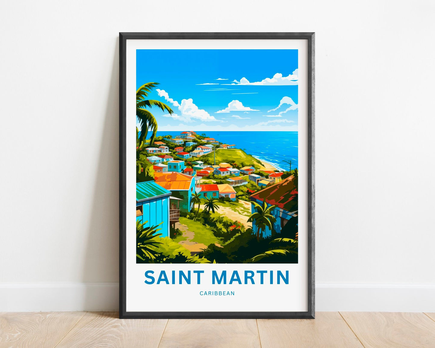 Saint Martin Travel Poster