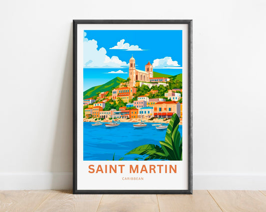 Saint Martin Travel Poster