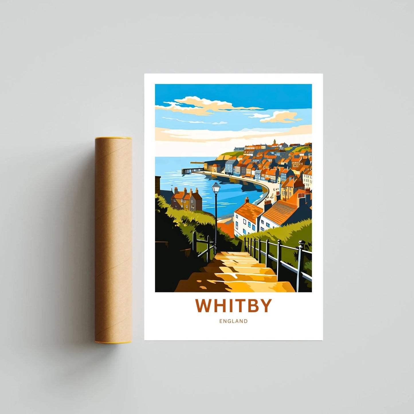 Whitby Travel Poster