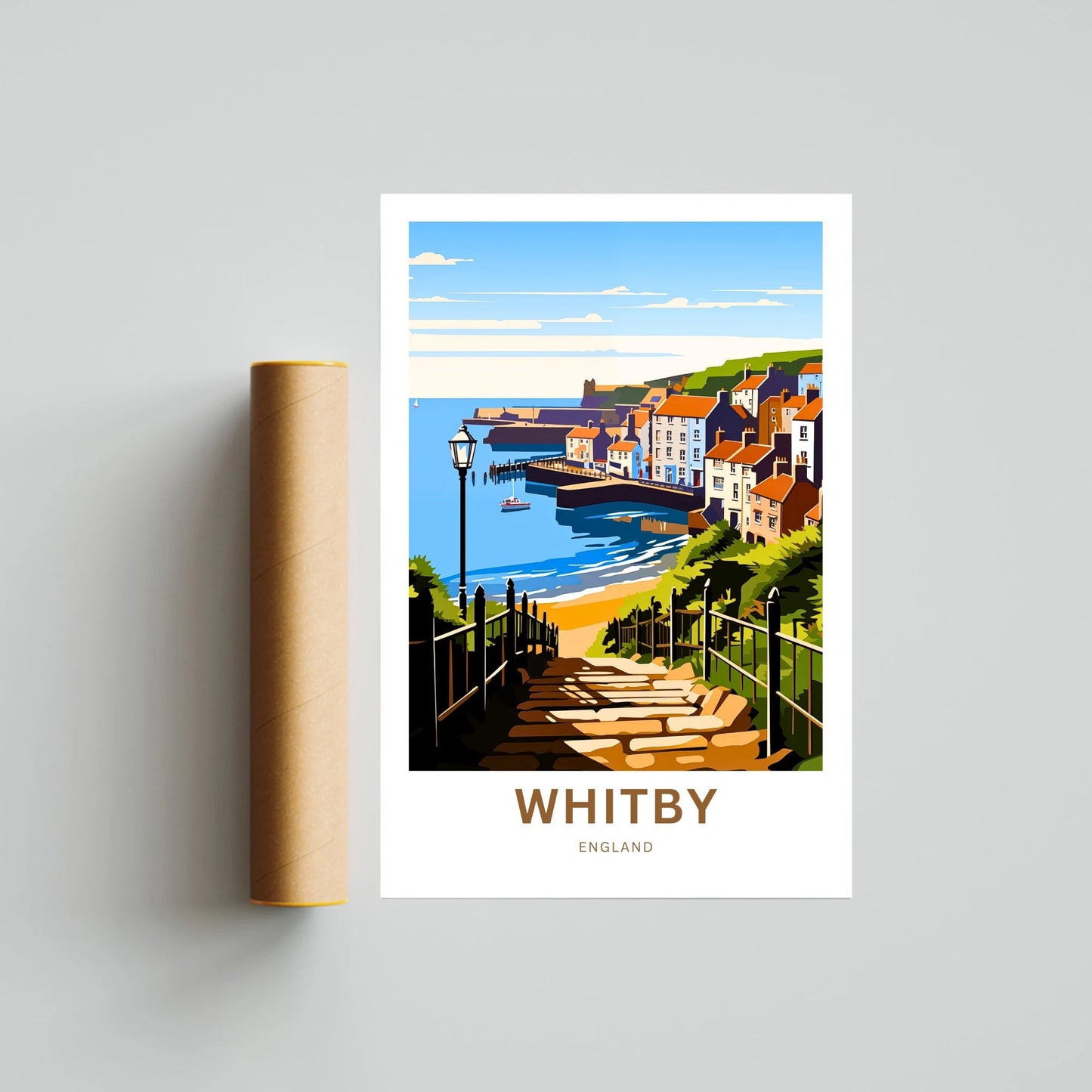 Whitby Travel Poster