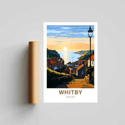 Whitby Travel Poster