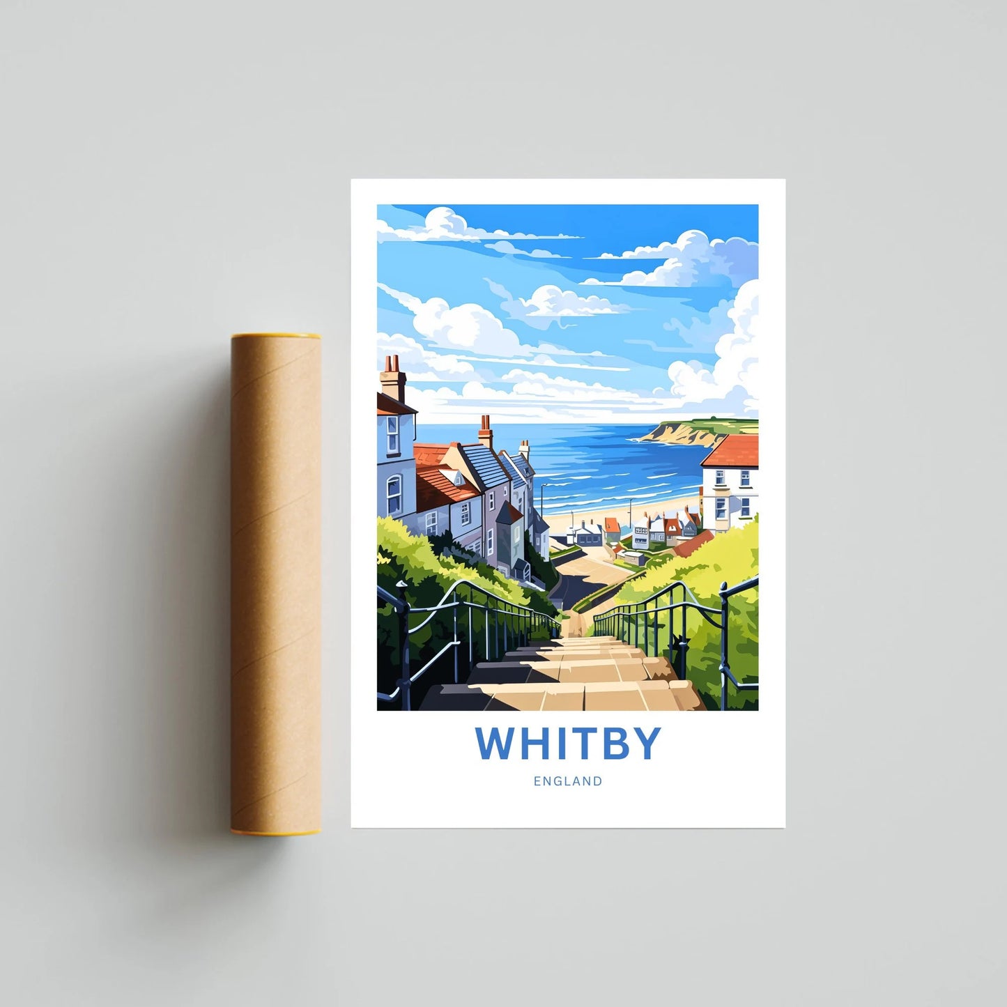 Whitby Travel Poster