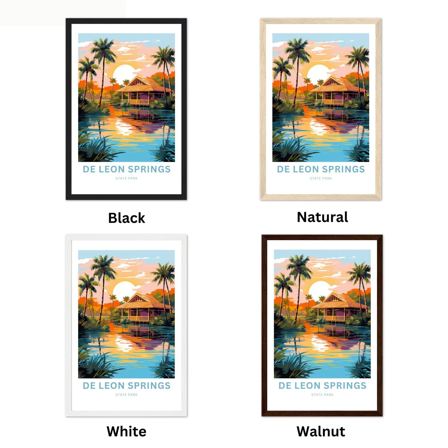 De Leon Springs State Park Travel Poster