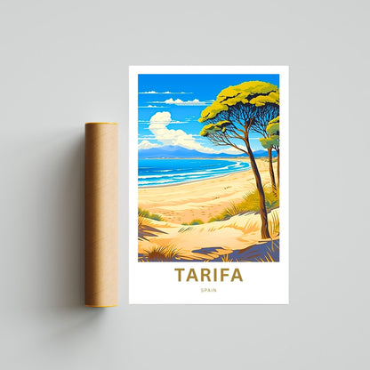 Tarifa Travel Print - Tarifa Travel poster, Spain Wall Art, Wall Decor, Framed present, Gift Spain Present - TravelTreasureCo