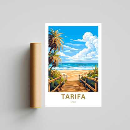 Tarifa Travel Print - Tarifa Travel poster, Spain Wall Art, Wall Decor, Framed present, Gift Spain Present - TravelTreasureCo