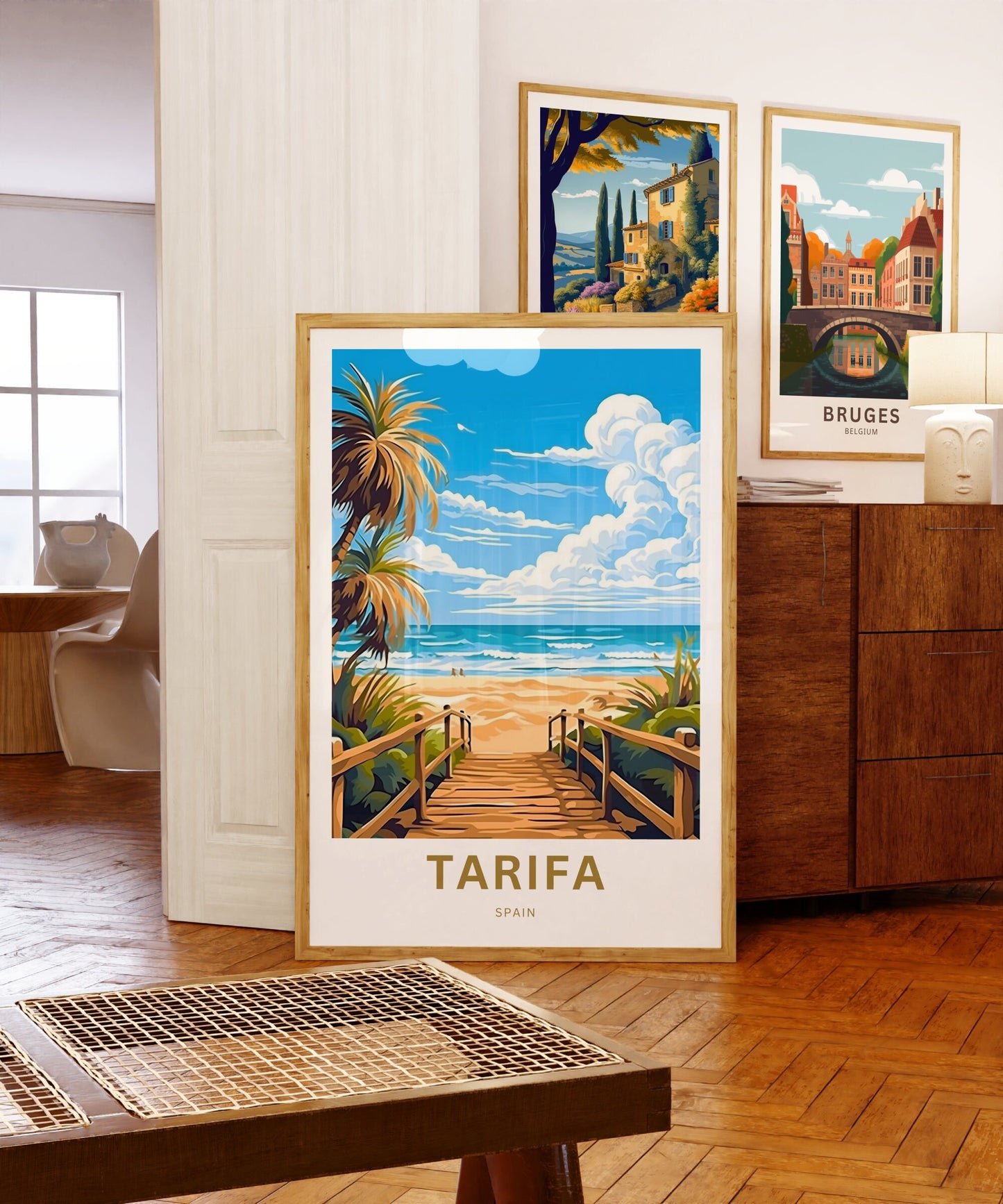 Tarifa Travel Print - Tarifa Travel poster, Spain Wall Art, Wall Decor, Framed present, Gift Spain Present - TravelTreasureCo