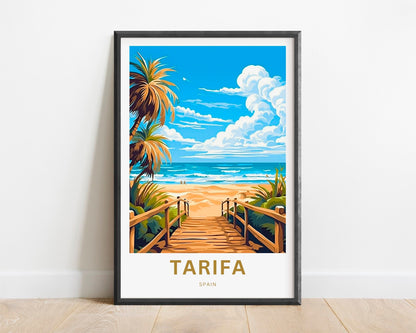 Tarifa Travel Print - Tarifa Travel poster, Spain Wall Art, Wall Decor, Framed present, Gift Spain Present - TravelTreasureCo