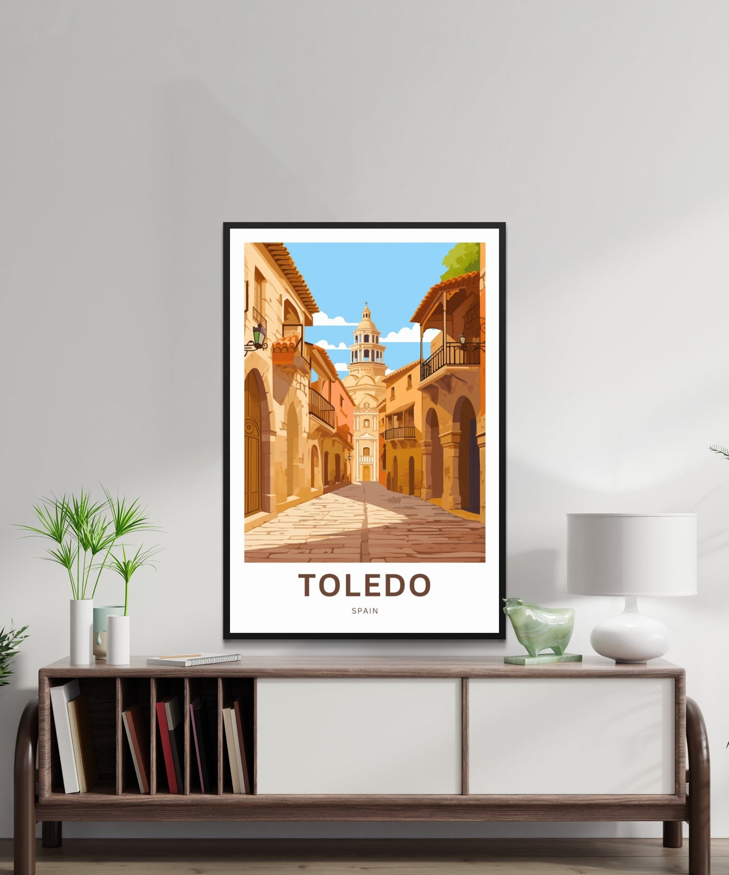 Toledo Travel Print - Toledo poster, Spain Wall Art, Wall Decor, Framed present, Gift Spain Present - TravelTreasureCo