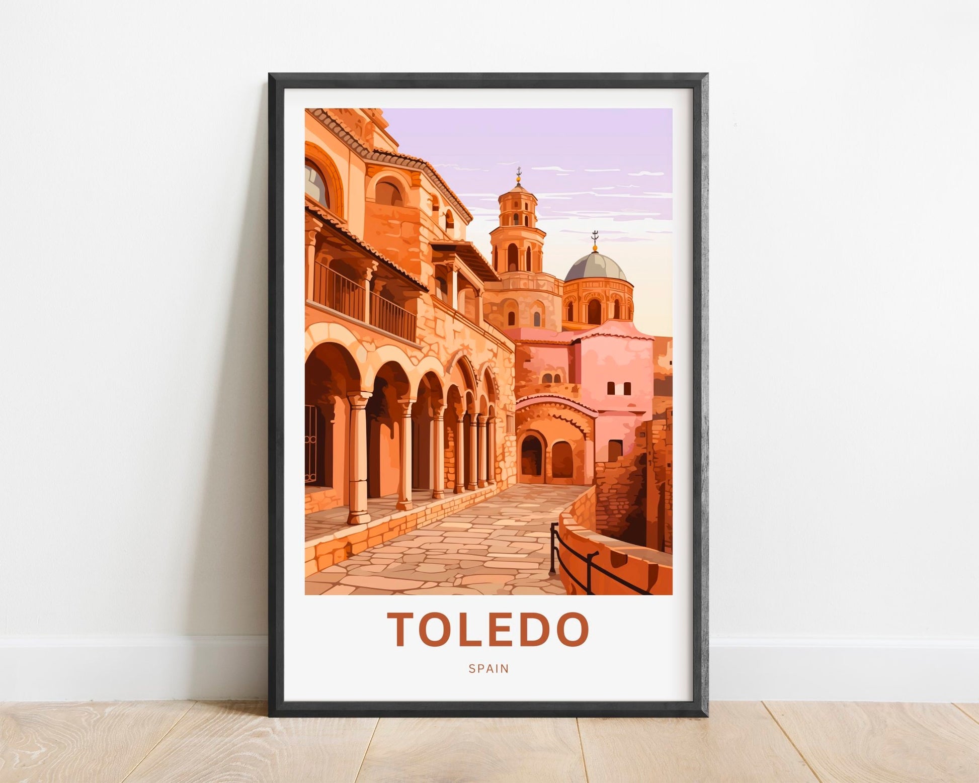 Toledo Travel Print - Toledo poster, Spain Wall Art, Wall Decor, Framed present, Gift Spain Present - TravelTreasureCo