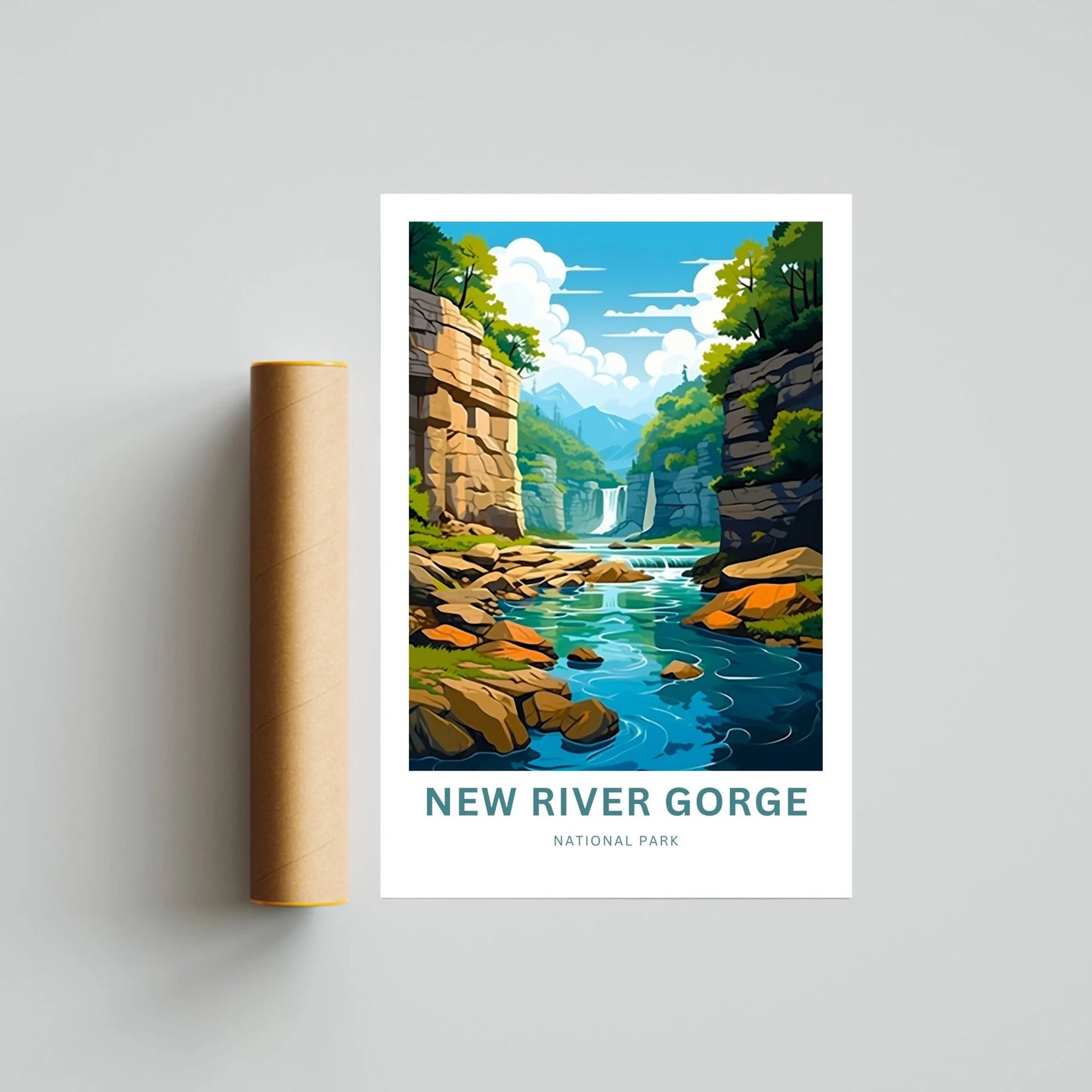 New River Gorge Travel Poster