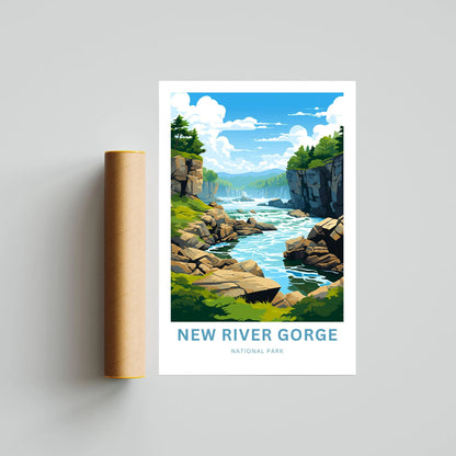 New River Gorge Travel Poster