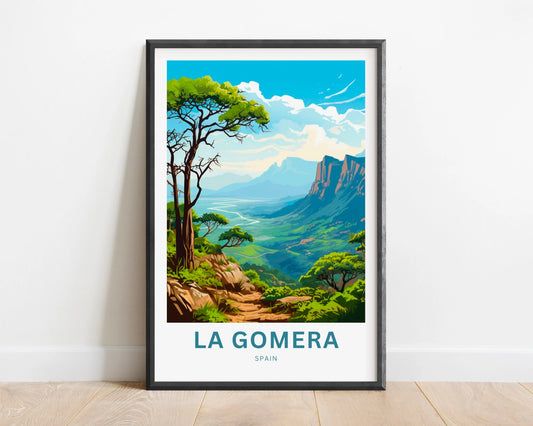 La Gomera Travel Poster