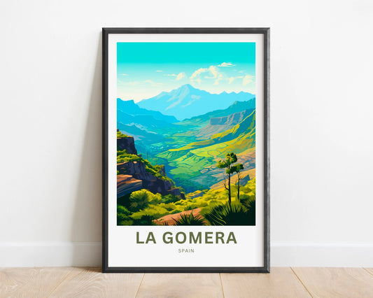 La Gomera Travel Poster