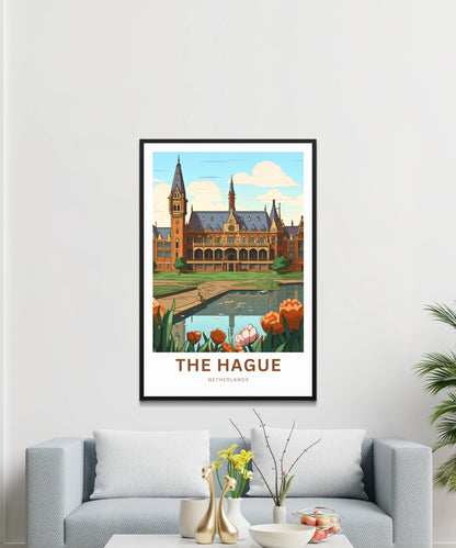 The Hague Travel Poster