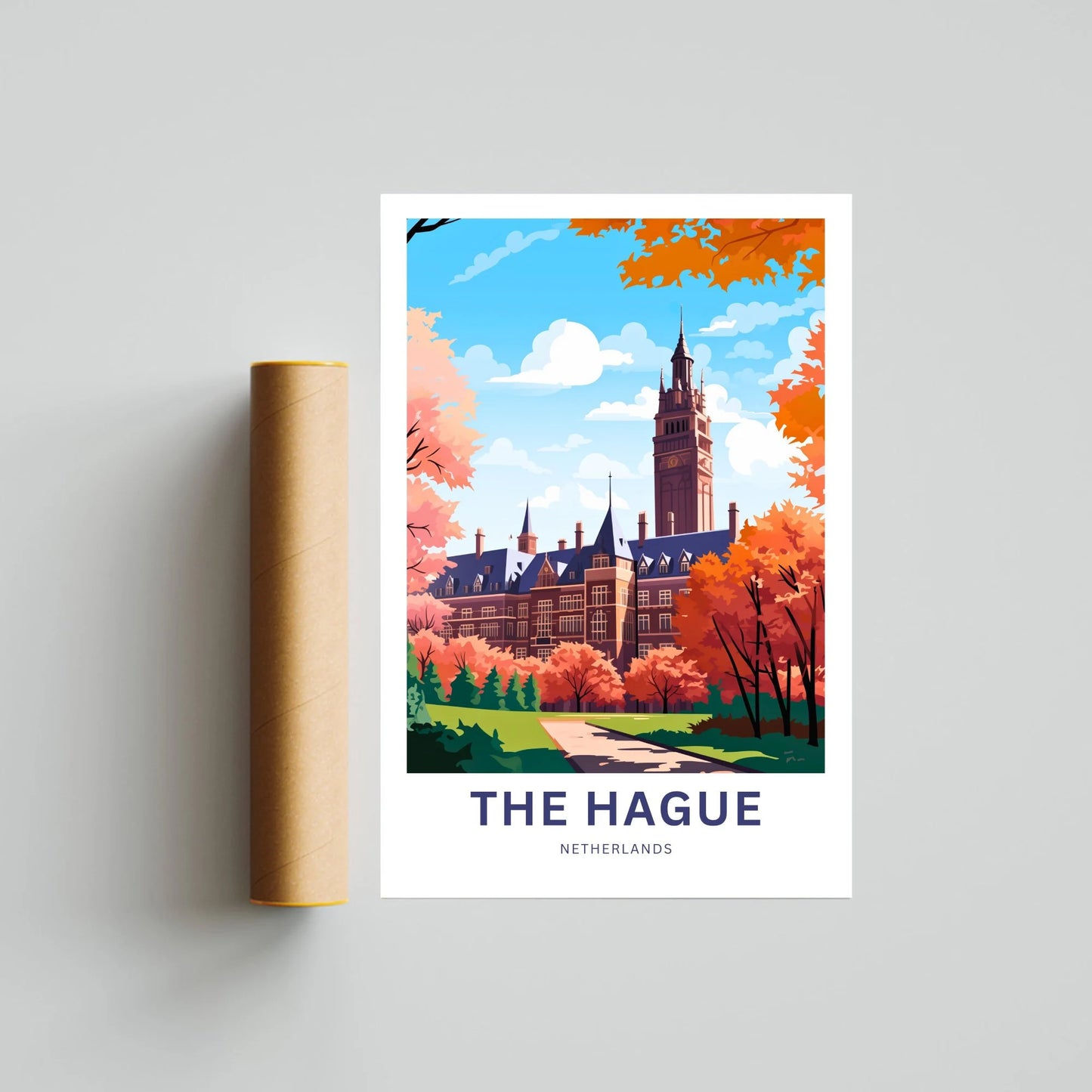 The Hague Travel Poster