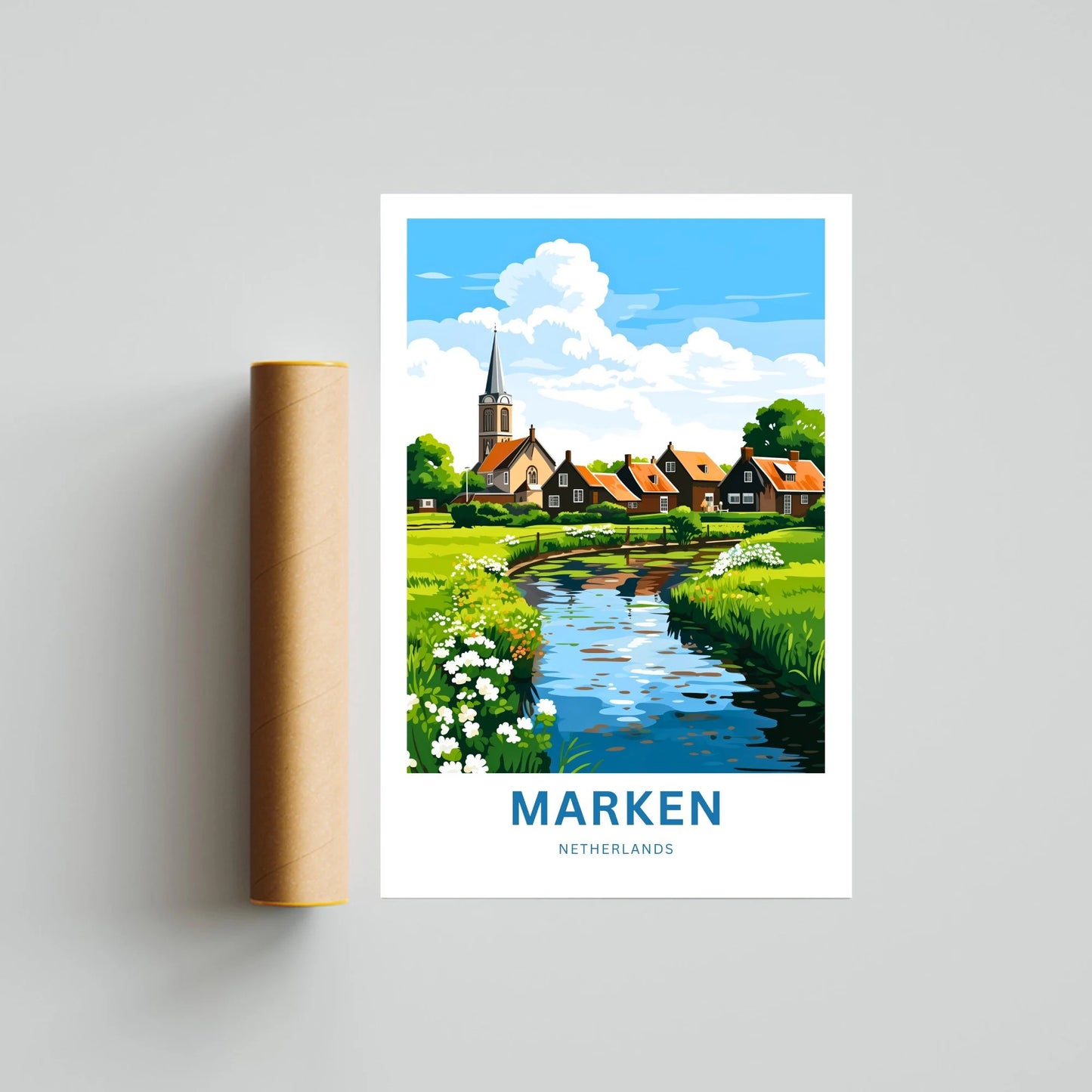 Marken Travel Poster