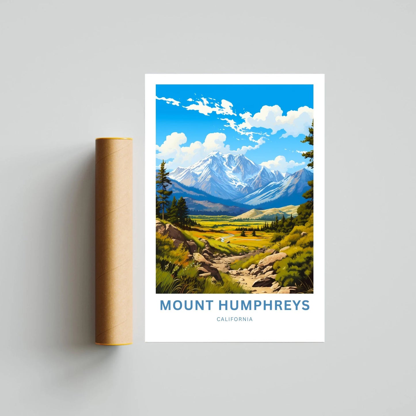 Mount Humphreys Travel Poster