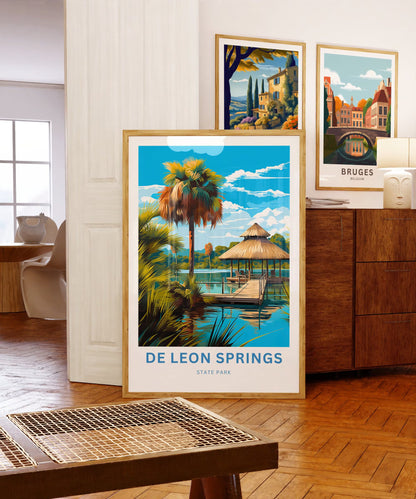 De Leon Springs State Park Travel Poster
