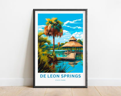 De Leon Springs State Park Travel Poster
