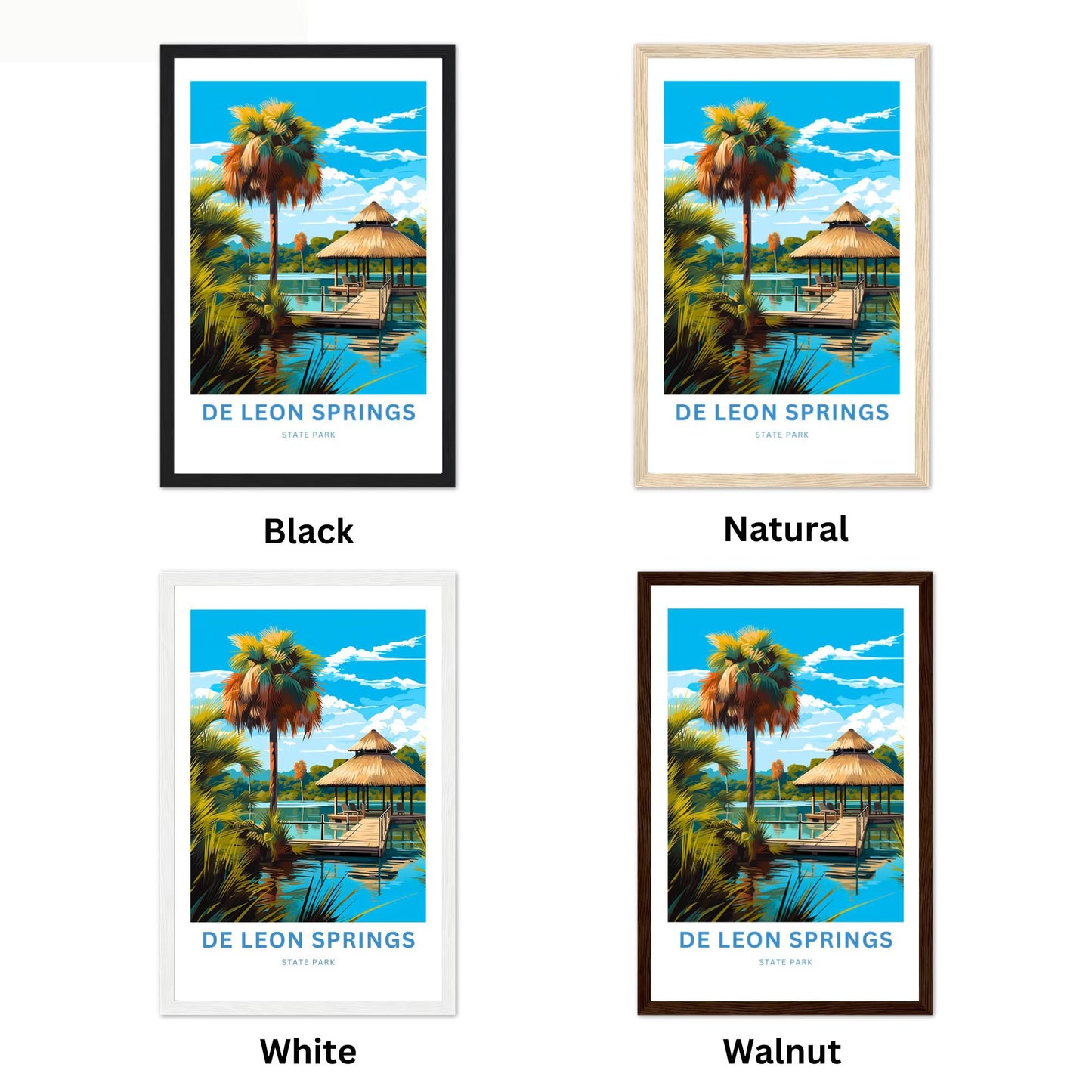 De Leon Springs State Park Travel Poster