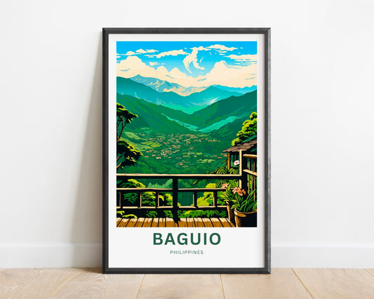 Baguio Travel Poster