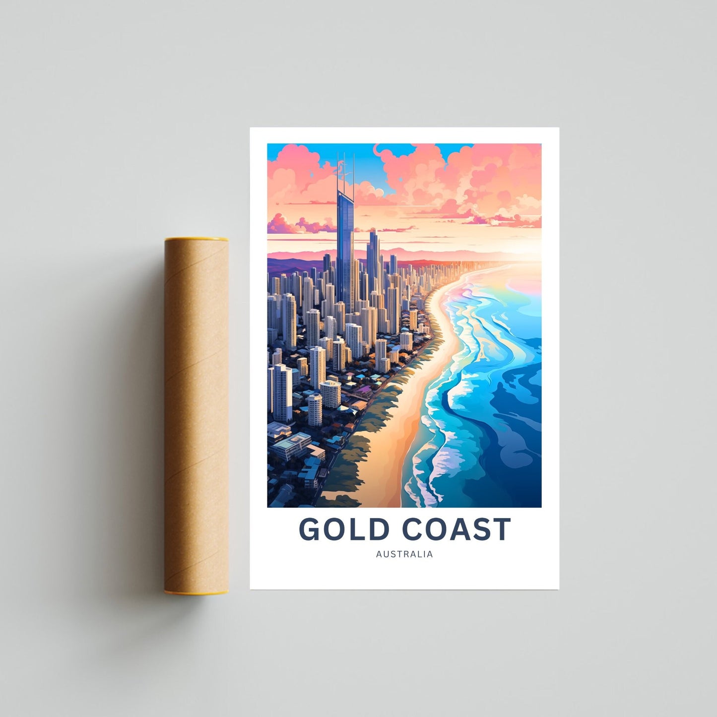 Gold Coast Travel Poster