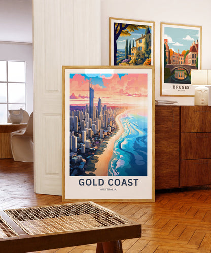 Gold Coast Travel Poster