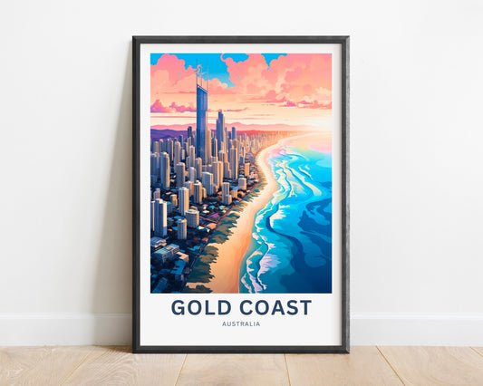 Gold Coast Travel Poster