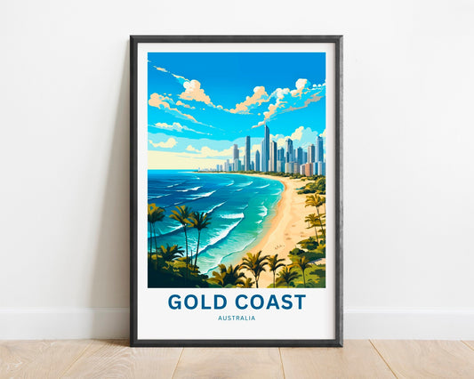Gold Coast Travel Poster
