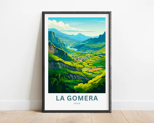La Gomera Travel Poster