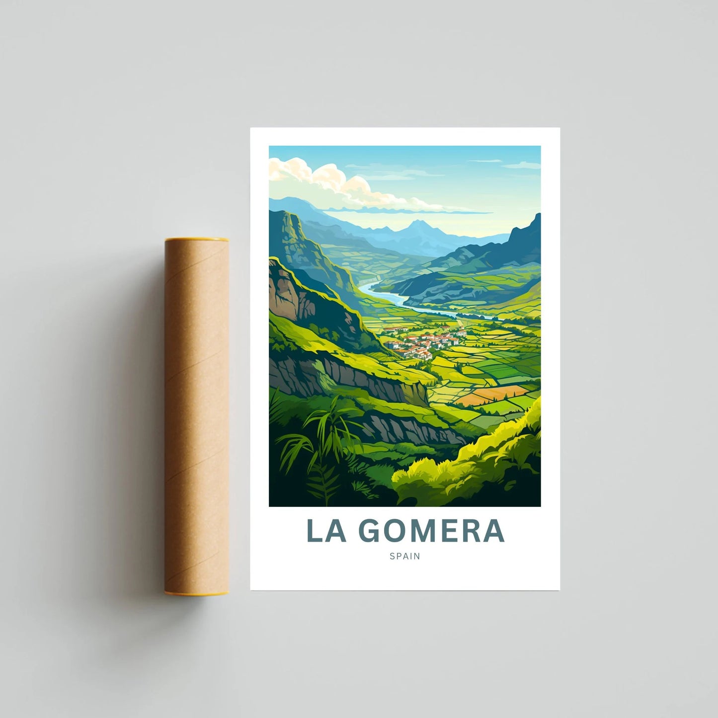 La Gomera Travel Poster