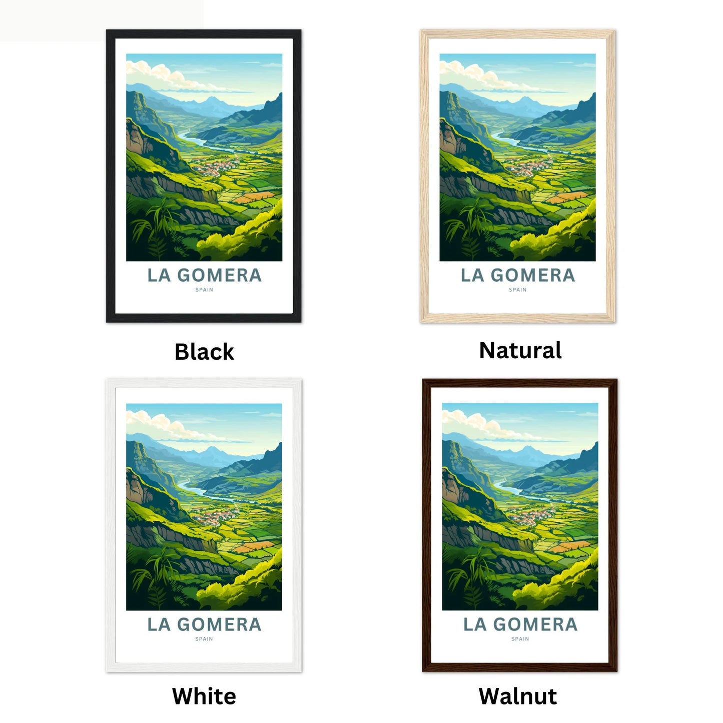 La Gomera Travel Poster