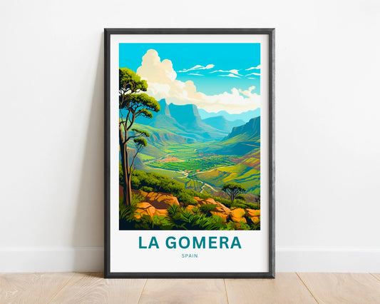 La Gomera Travel Poster